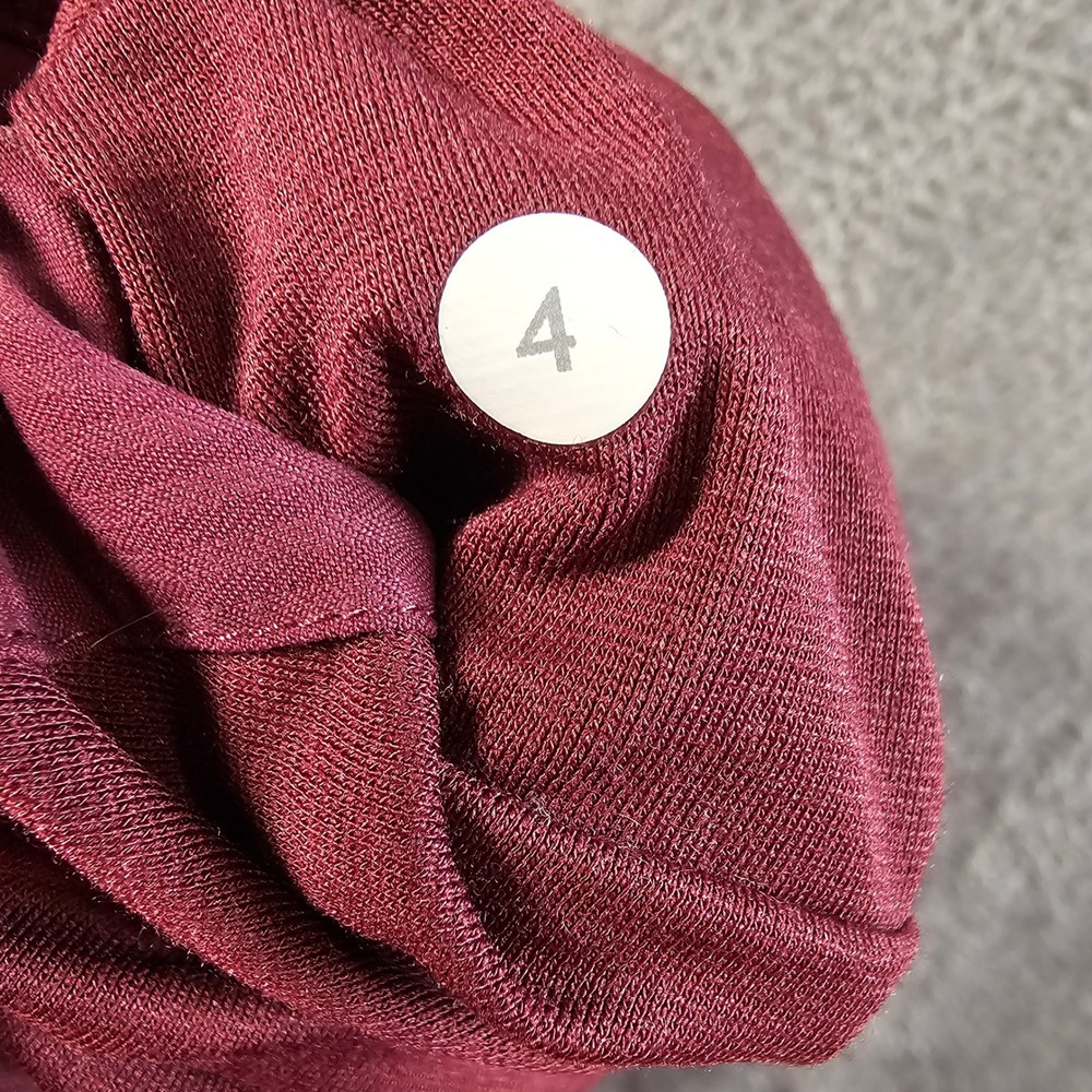 Lululemon Beyond the Studio Pant Berry Burgundy Size 4 Mid Rise Joggers - Picture 3 of 7